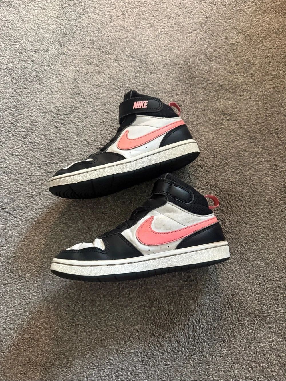 Nike Court Borough Pink Black Sneakers Sz 13 - Picture 3 of 6